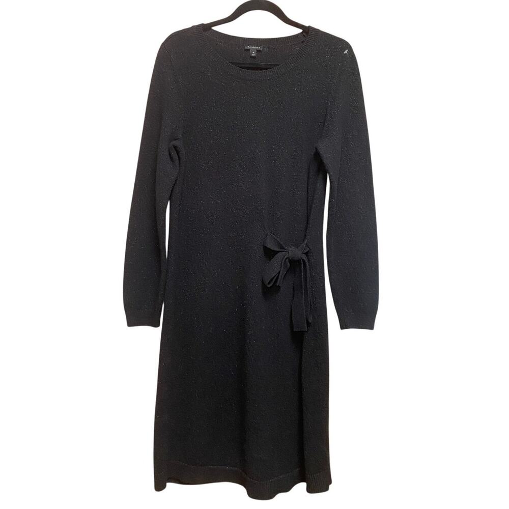 Talbots - Black Sparkly Sweater Dress - Size Medium